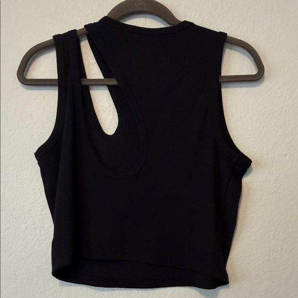 Future Collective Kahlana Barfield Brown Black Sleeveless Top - Picture 5 of 5